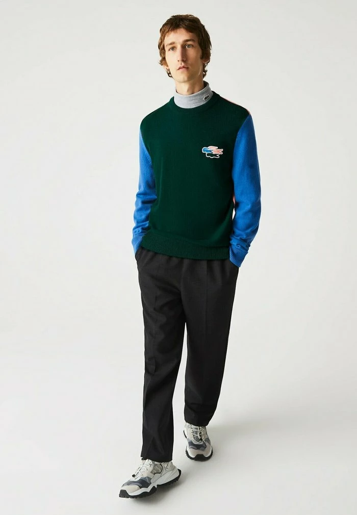 Lacoste Pullover - Vert Bleu Rose 1 Lacoste Pullover - Vert Bleu Rose