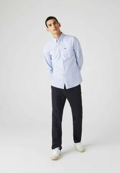 LACOSTE - Chemise - Blanc / Bleu