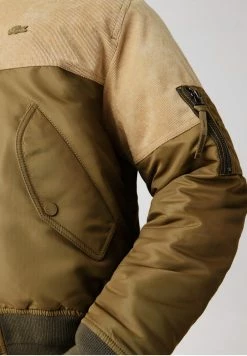 Lacoste Blouson Bomber - Vert/kaki/beige/orange -Lacoste Soldes Magasin afe9ab1a303a426585c238c57d4402a1