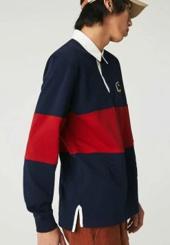 Lacoste CHEMISE RUGBY HOMME - Polo - Bleu Marine Rouge Blanc -Lacoste Soldes Magasin b0e8841fdce04175ad5ea874055a8f66
