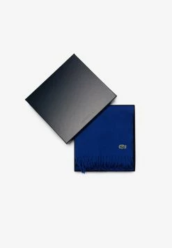 Lacoste Écharpe - Bleu -Lacoste Soldes Magasin b104fdbb9a614274b5d228e1fdc4fbd0