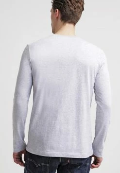 Lacoste T-shirt à Manches Longues - Silver Chine -Lacoste Soldes Magasin b15564dee79340169fd99e27694d84e5