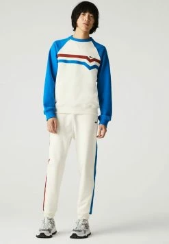 Lacoste Pantalon De Survêtement - Blanc/rouge/bleu