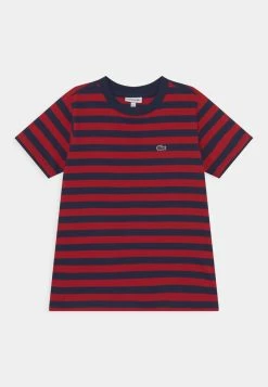 Lacoste TEE TURTLE NECK - T-shirt Imprimé - Coccinelle/marine
