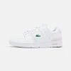 Lacoste COURT CAGE - Baskets Basses - White/light Pink