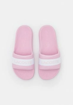Lacoste CROCO SLIDE - Mules - Light Pink/white -Lacoste Soldes Magasin b3d72dfe5f964104b8a5d5df0c2673db