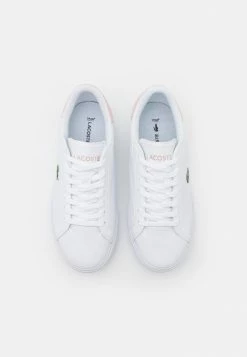 Lacoste POWERCOURT - Baskets Basses - White/light Pink -Lacoste Soldes Magasin b430f7669bed4ffd939396e8d56656b9