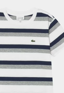 Lacoste T-shirt Imprimé - White/navy Blue/heather -Lacoste Soldes Magasin b59e769dd559482a912d9cd57a657c25