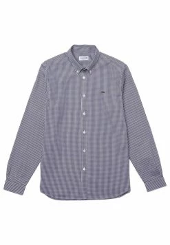 LACOSTE - Chemise - Blanc / Bleu Marine -Lacoste Soldes Magasin b6a29bd7563f4a139159f07b7a15d1f9