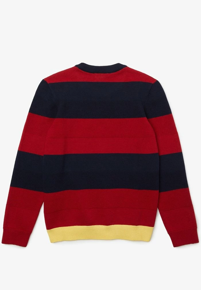 Lacoste Pullover - Bleu Marine/rouge/jaune 2 Lacoste Pullover - Bleu Marine/rouge/jaune – Image 2