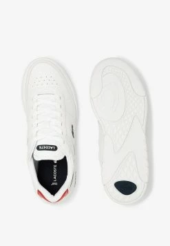 Lacoste Baskets Basses - Wht/nvy/red -Lacoste Soldes Magasin b7676e2093cb42bf98b9da4745630437