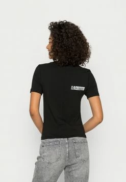 Lacoste EXCLUSIVE - T-shirt Imprimé - Black -Lacoste Soldes Magasin b814c3a76d7d4990acc80ee3dfc488fb