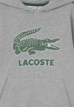 Lacoste LOGO - Sweat à Capuche - Silver -Lacoste Soldes Magasin b8240af776204d1c8538a23ac4ac1b6a