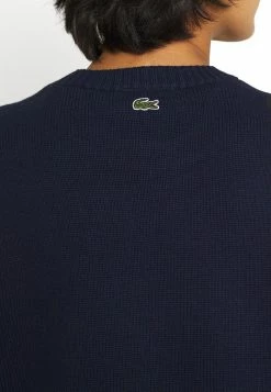 Lacoste Pullover - Navy Blue/flour -Lacoste Soldes Magasin b85e48f5a51043f69458936266b6fa74