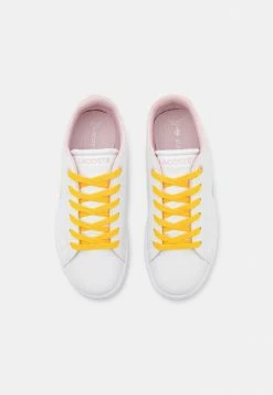 Lacoste CARNABY EXCLUSIVE - Baskets Basses - White/pink -Lacoste Soldes Magasin b9252c7566014fe4830f19767ebecb01