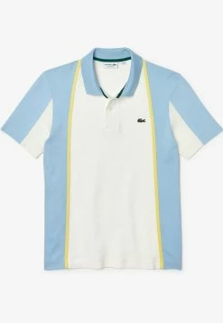LACOSTE POLO MC - Polo - Blanc Bleu Clair -Lacoste Soldes Magasin ba65c7d13349423d87ef7868457269d7
