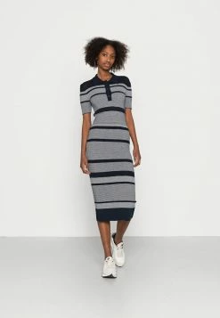 Lacoste Robe Pull - Navy Blue/flour