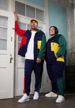 Lacoste PLUS UNISEX - Sweat à Capuche Zippé - Navy Blue/red/green