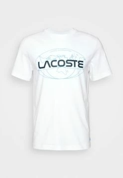 Lacoste EXCLUSIVE UNISEX GUEOE - T-shirt Imprimé - White -Lacoste Soldes Magasin bb17d546754a44b4b5455f5cc6355688