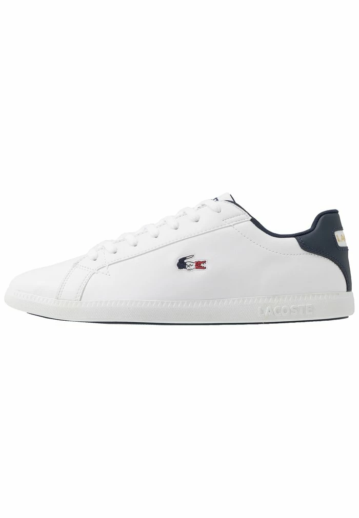 Lacoste GRADUATE - Baskets Basses - White/navy/red 1 Lacoste GRADUATE - Baskets Basses - White/navy/red