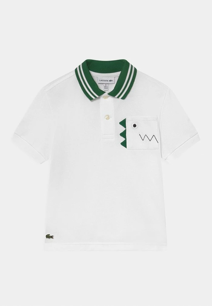 Lacoste Polo - White/forest Green 1 Lacoste Polo - White/forest Green
