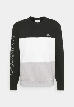 Lacoste Sweatshirt - Black/white Silver Chine -Lacoste Soldes Magasin bc134092418d4f7186a1eaafde4e9745