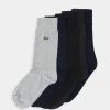 Lacoste 5 PACK - Chaussettes - Navy Blue/silver Chine/black