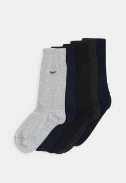 Lacoste 5 PACK - Chaussettes - Navy Blue/silver Chine/black