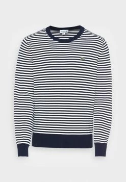 Lacoste Pullover - Navy Blue/flour -Lacoste Soldes Magasin bdfd8bd01b814dfbab54fc37540a8d23