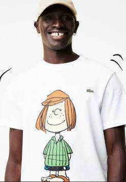LACOSTE X PEANUTS - T-shirt Imprimé - Blanc -Lacoste Soldes Magasin be3e2444beb640dda007807aadeda871