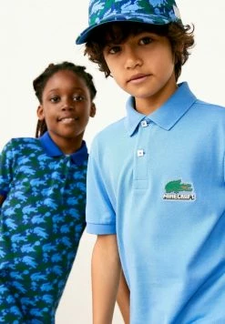 Lacoste MINECRAFT KINDER - Polo - Bleu -Lacoste Soldes Magasin c02407c23e6847e1bf1d06517dae6b6c