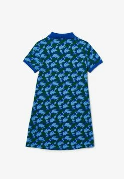 Lacoste MINECRAFT - Robe En Jersey - Bleu Vert Bleu -Lacoste Soldes Magasin c0836853746445639429ffca719f84f0