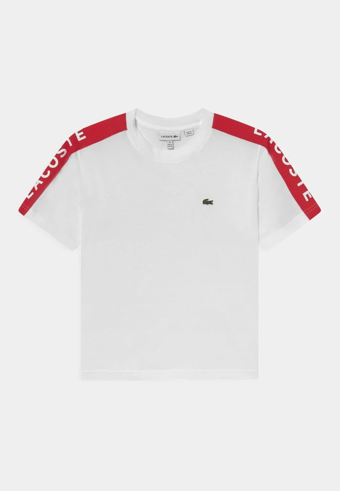 Lacoste T-shirt Imprimé - White/infrared 1 Lacoste T-shirt Imprimé - White/infrared