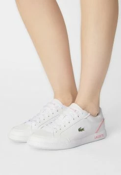 Lacoste GRADUATE CAP - Baskets Basses - White/dark Pink