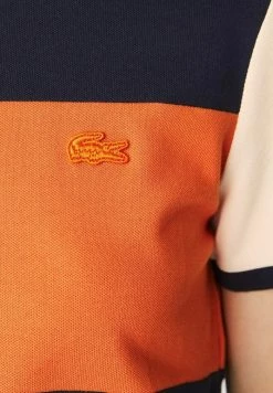 Lacoste KURZARM - Polo - Bleu Marine / Orange / Beige / Beige / Bleu Marine -Lacoste Soldes Magasin c23fe1dfc91643629536eca29c53ab12