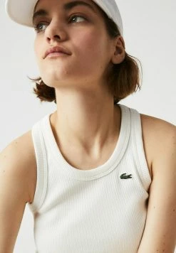 Lacoste Débardeur - Blanc Blanc -Lacoste Soldes Magasin c24540a6ae5549749411b5aa24743335