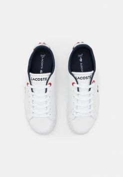 Lacoste CARNABY EVO - Baskets Basses - White/navy/red -Lacoste Soldes Magasin c3d566bfbc3448ef8ce0e996622bc6d2
