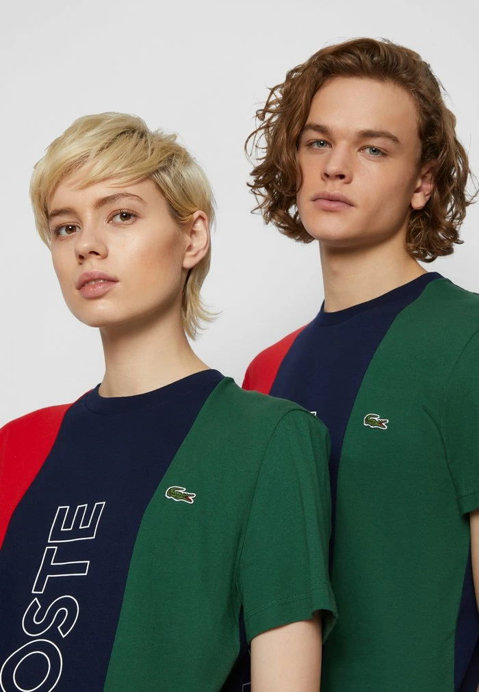 Lacoste UNISEX - T-shirt Imprimé - Marine/rouge Vert 7 Lacoste UNISEX - T-shirt Imprimé - Marine/rouge Vert – Image 7