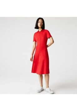 Lacoste Robe Chemise - Rouge Rouge