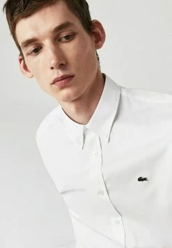 Lacoste CH2944 - Chemise Manches Courtes Homme - Chemise - Weiß -Lacoste Soldes Magasin c61d2299c9f74fbe9e5a75076877e526