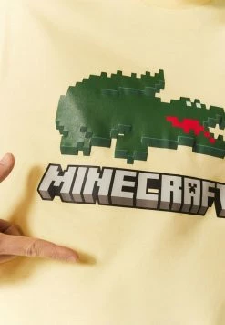 Lacoste MINECRAFT - T-shirt Imprimé - Jaune