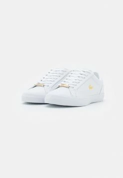 Lacoste LEROND - Baskets Basses - White/gold -Lacoste Soldes Magasin c66bce49970e43d89f06795046f8f119