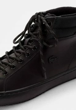 Lacoste STRAIGHTSET - Baskets Montantes - Blk/blk -Lacoste Soldes Magasin c741db6d224a4efab8363cdd81205f1b