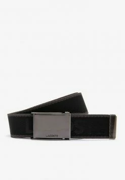 Lacoste 35 WOVEN STRAP - Ceinture - Anthracite