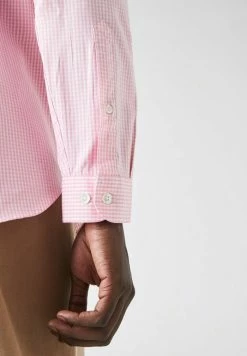 Lacoste Chemise - Blanc/rose Pale -Lacoste Soldes Magasin c955eb0744f847039c313eab1fd9a6e8