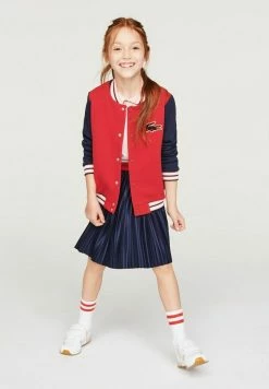 Lacoste KINDER - Sweat à Capuche Zippé - Rouge / Bleu Marine