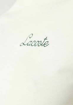 LACOSTE FEMME - T-shirt Imprimé - Blanc / Vert -Lacoste Soldes Magasin cabf174109674c5ca3afb307a0444879