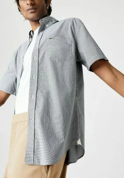 Lacoste Chemise - Blanc/bleu Marine -Lacoste Soldes Magasin cbd24a014d304ea6b16b682cf740d9be