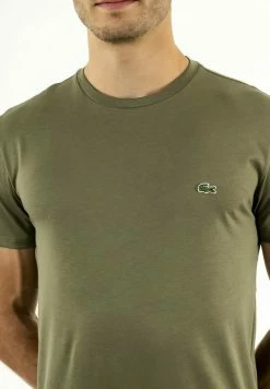 Lacoste T-shirt Basique - Vert -Lacoste Soldes Magasin cc9ee5d877ad49d78b1c72d90e2373cc