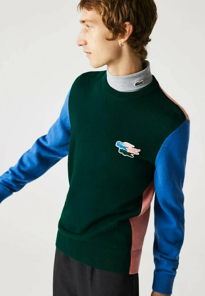 Lacoste Pullover - Vert Bleu Rose 2 Lacoste Pullover - Vert Bleu Rose – Image 2